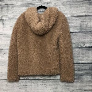 Tobi Jackets & Coats - Tobi Oversized Furry Cream/Beige ZIP Jacket Tobi Jackets & Coats - Tobi Oversized Furry Cream/Beige ZIP Jacket